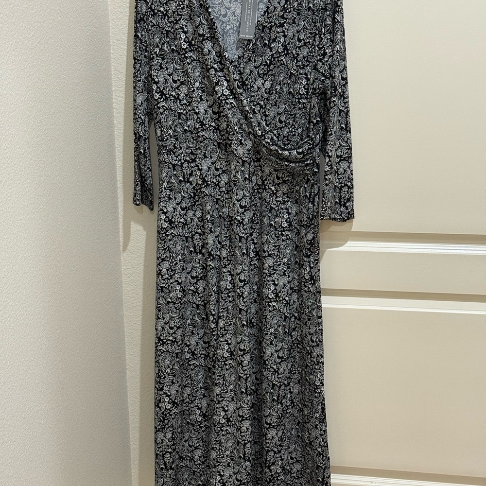 Lane Bryant  NWT Floral 3/4 Sleeve Midi Dress 14/16